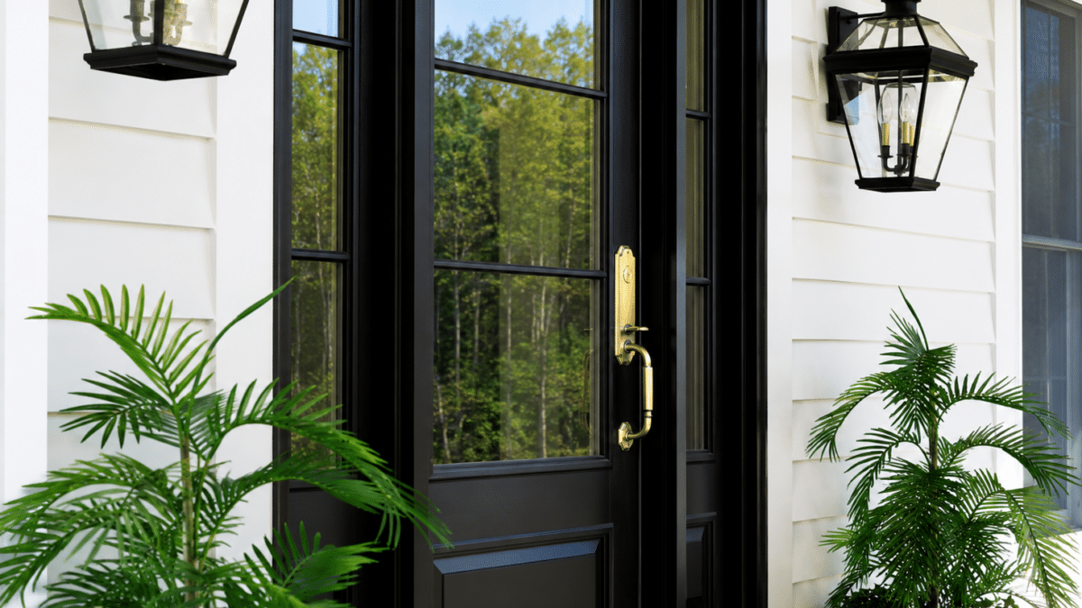 New entry door installed by Perfection Glass